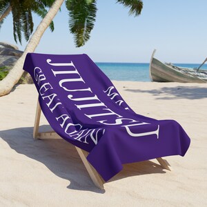 Jiu Jitsu BJJ Ranked Beach Towel