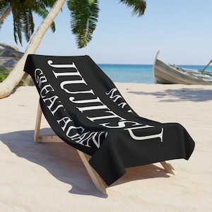 Jiu Jitsu BJJ Ranked Beach Towel
