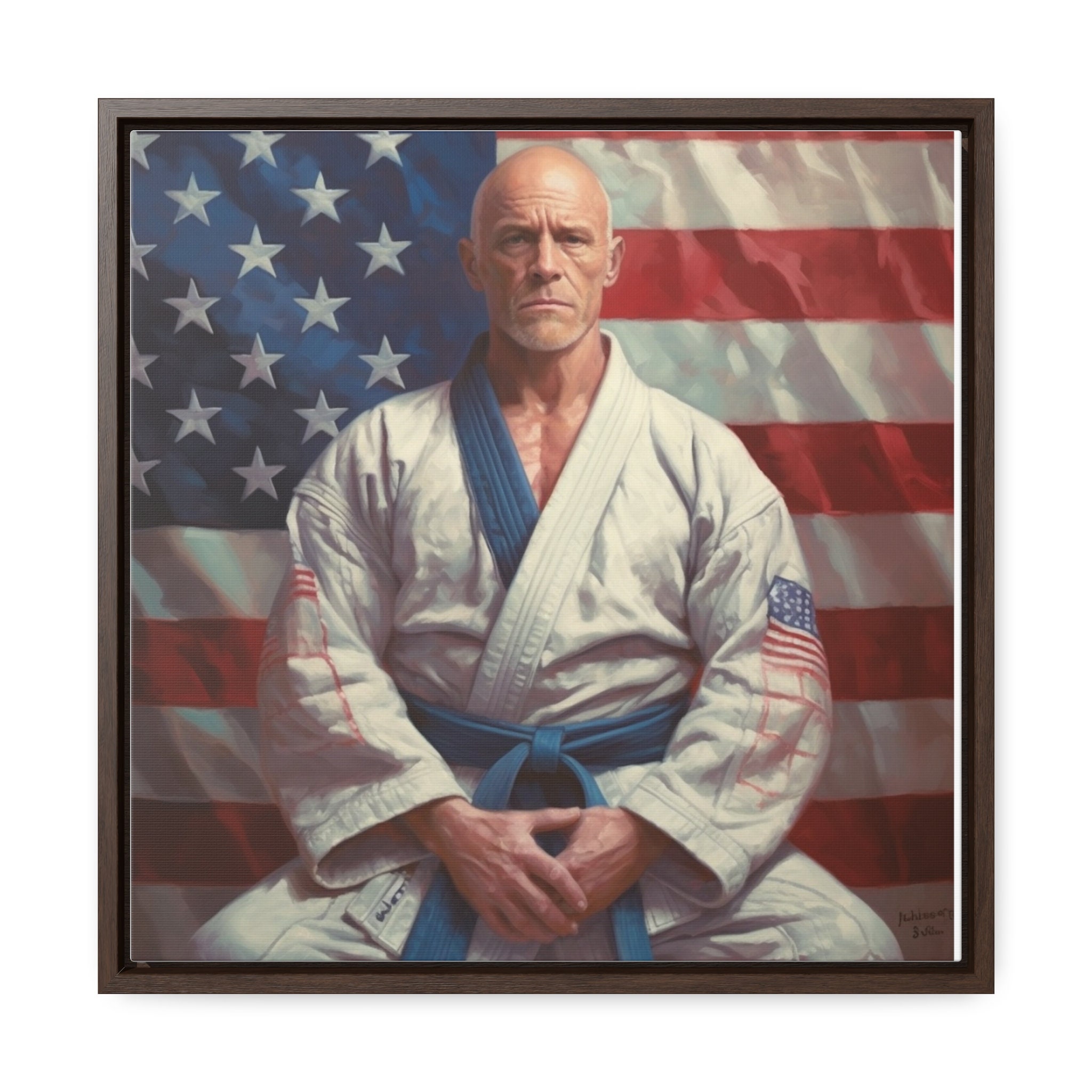 Blue Belt American Jiu Jitsu Gallery Canvas Wraps Square Etsy