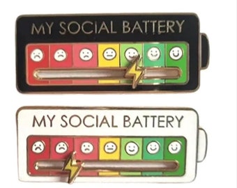 Social Battery Pin