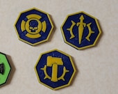 Warcry Hammer Dagger Shield Tokens - Enhance Your Battle Group Organization in style!