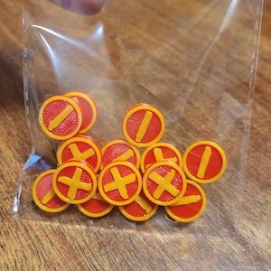 Custom Warcry Tokens - Set of 15 3D Printed Game Pieces in Your Choice of Colors