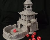 Fantasy Dice Tower | 3D Printed | Gaming Accessory | Fantasy 3D Tabletop