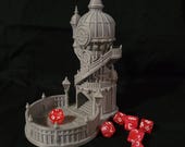 Mechanist's Spire Dice Tower | 3D Printed | Gaming Accessory | Fantasy 3D Tabletop
