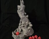 Mountain Village Dice Tower | 3D Printed | Gaming Accessory | Fantasy 3D Tabletop