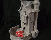 Medieval Dice Tower | 3D Printed | Gaming Accessory | Fantasy 3D Tabletop