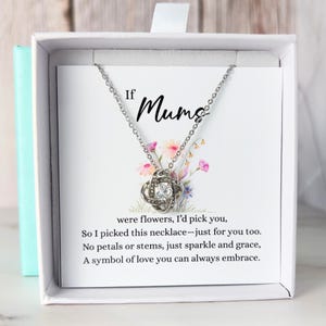 Colar para minha mãe, presente de Dia das Mães da filha, presente de mãe do filho, ideia de presente para o Dia das Mães, presente de aniversário para mãe da filha, filho, 14k