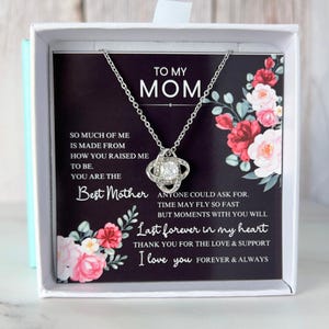 Colar para minha mãe, ideia de presente para o dia das mães, presente de dia das mães da filha, presente de mãe do filho, presente de aniversário da mãe da filha, do filho, 14k