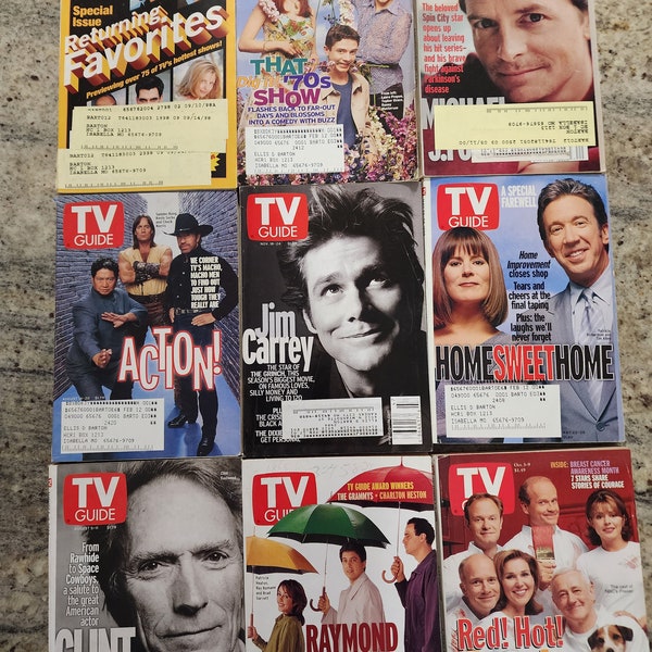 Vintage Tv Guide Etsy