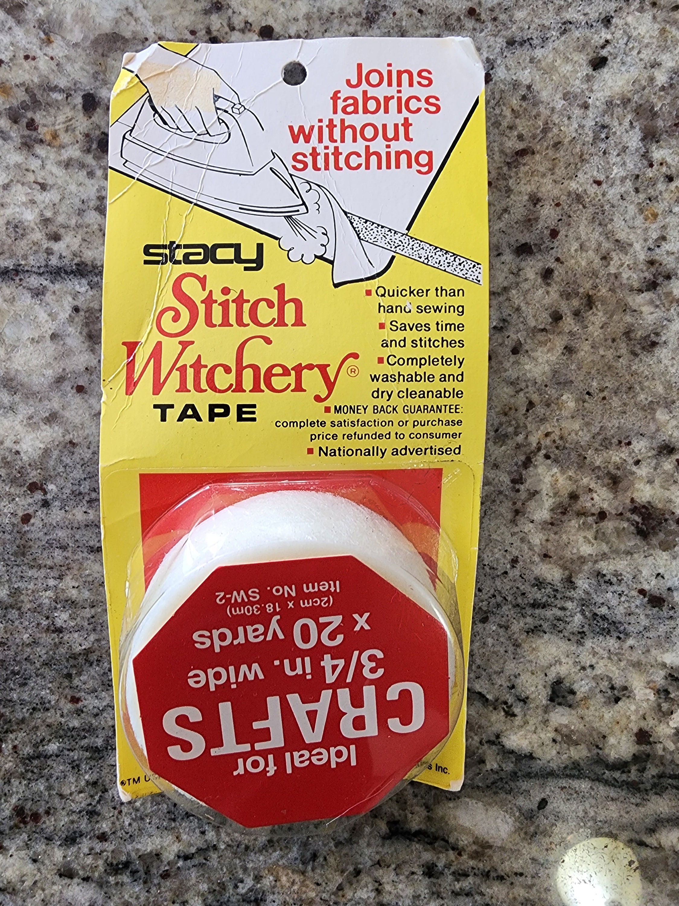 Vintage Stacy Stitch Witchery Tape 1985 New 