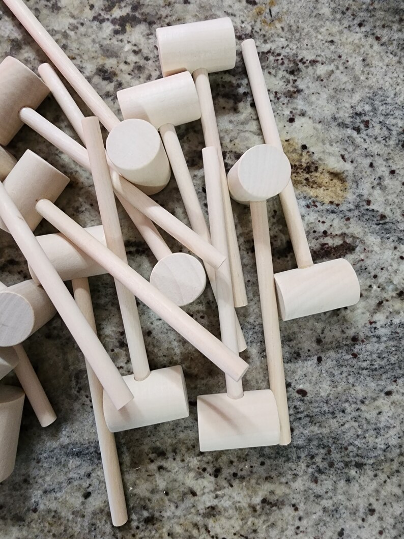28 Piece Wooden Hammers Etsy