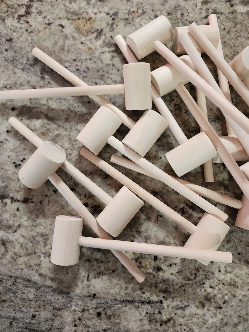 28 Piece Wooden Hammers Etsy
