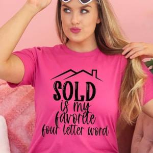 Corretor de imóveis PNG Vendido é meu design gráfico de sublimação imobiliária favorito com quatro letras e gráficos dtg design fofo de corretor de imóveis