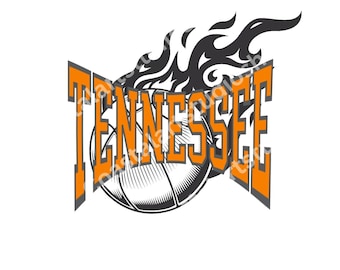 Tennessee Vols Basketball PNG SVG digital download sublimation design college sports tn volunteers graphic