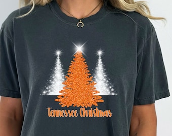 Tennessee Vols Christmas Tree PNG ut vols Orange white holiday sublimation design