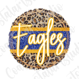 Eagles PNG leopard print sublimation design sports mascot png eagles graphic for tshirts tote bags tumblers etc sports png