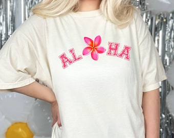 Aloha tropical Flower PNG sublimation design Hawaii Plumeria Summer Beach graphic tshirt design tote bag tumbler design png