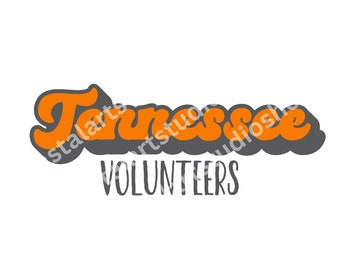 Tennessee Vols PNG TN volontärer digital nedladdning sublimeringsdesign Tennessee Vols college sport fotboll grafik
