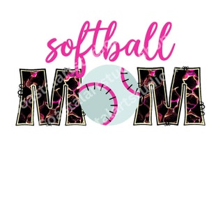 Softball Mom PNG digital download softball sublimation png, softball mama SVG