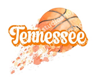 Tennessee Vols Basketball PNG SVG digital download sublimation design tn volunteers sports college basketball graphic