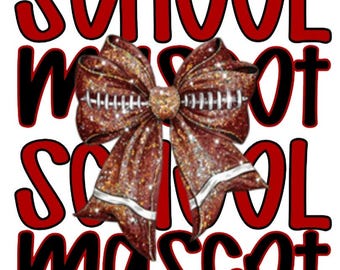 Spirito scolastico personalizzato PNG calcio civetta fiocco design sublimazione png spirito scolastico preppy grafica download digitale colori personalizzati mascotte