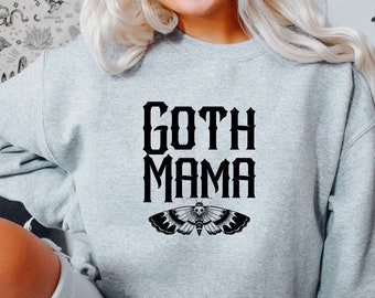 Goth Mama PNG motten dark academia digital download grunge ästhetik goth mom life digitale Datei Sublimation png
