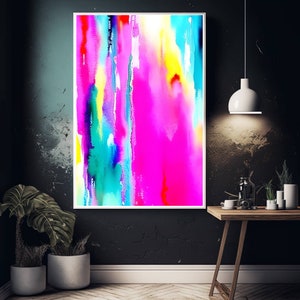 Abstract Pastel Printable Wall Art, y2k room decor, indie wall art, pink room decor, maximalist decor, aesthetic Wall decor, dorm room art