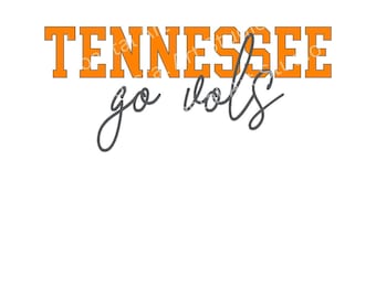 Tennessee Vols PNG TN Volunteers digital download Sublimation Datei College Sport Go Vols Fußball png