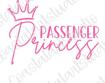Passenger Princess PNG grafica digitale dal design trendy a sublimazione femminile