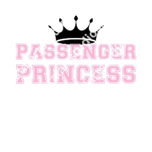 Passageiro Princesa PNG SVG sublimação design download digital viagem viagem gráfico de férias moderno png svg