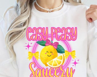 Graphisme numérique preppy rose jaune Easy Peasy Lemon Squeezy PNG
