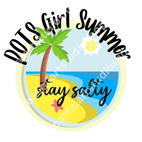 POTS girl summer PNG SVG postural Orthostatic Tachycardia Syndrome dysautonomia png svg beach life stay Salty graphic