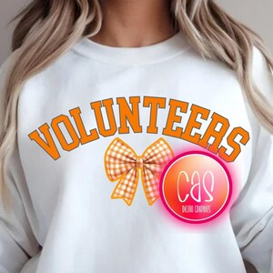 Tennessee Vols PNG coquette ut vols Orange white sublimation design college gameday digital download