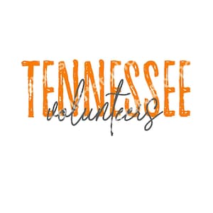 Tennessee Volunteers PNG SVG digital download sublimation design tn vols graphic college sports PNG ut go vols svg