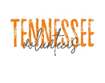 Tennessee Volunteers PNG SVG digital download sublimation design tn vols graphic college sports PNG ut go vols svg
