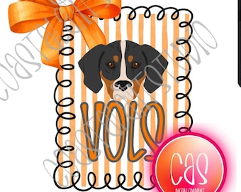 Tennessee Vols PNG sublimation design team mascot png school spirit preppy graphic for tshirts tote bags tumblers etc