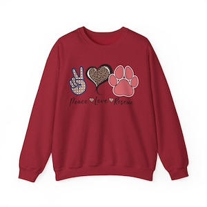 Peace, Love, Rescue Crewneck