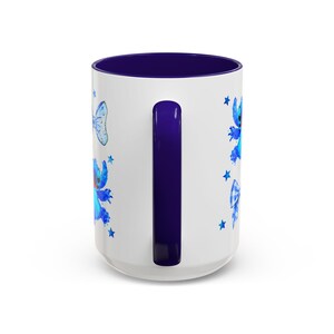 Tazas con personajes y lazos de Stitch / Taza con diseño de acuarela imagen 9