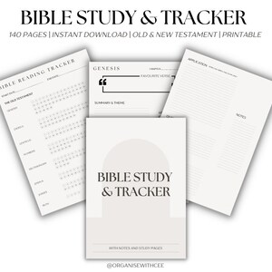 Bible Study Journal | Bible Reading Tracker | Printable | Christian ...