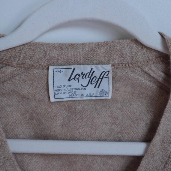 70s lord jeff wool cardigan - image 2