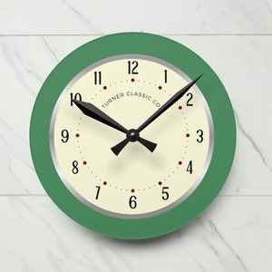 Retro Clock, Vintage Inspired, Unique, Modern, Home Decor, Kitchen Clock, Bedroom Clock, Trendy, Round Acrylic Wall Clock