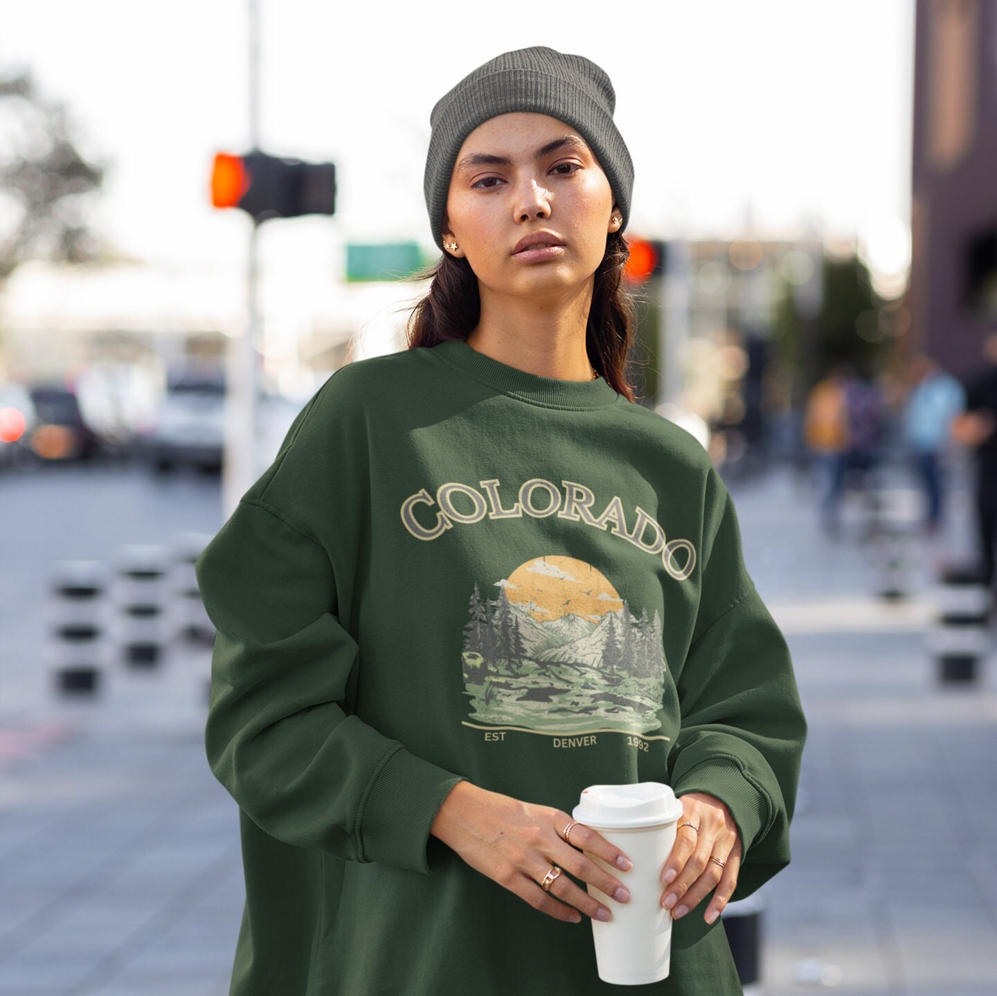 Colorado Oversized Sweatshirt, Denver, Cozy Sweater