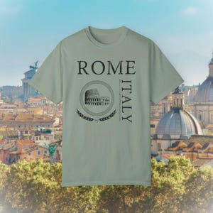 Rome Italy Colosseum Tshirt, Roma, Italia, Roman, Travel, Oversized ...