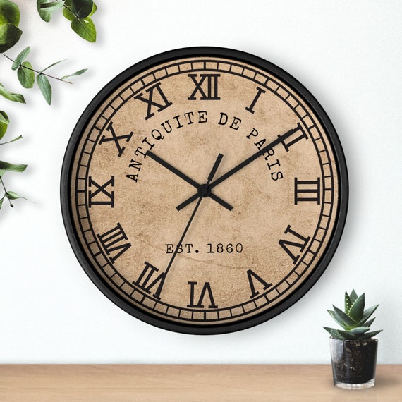 Vintage Desk Clock, Old Style Silent Shelf, Decorative Table Clock, Battery Operated Digital Metal Clock For Home, Living Room, Bedroom, Bedside Table And Office Desk