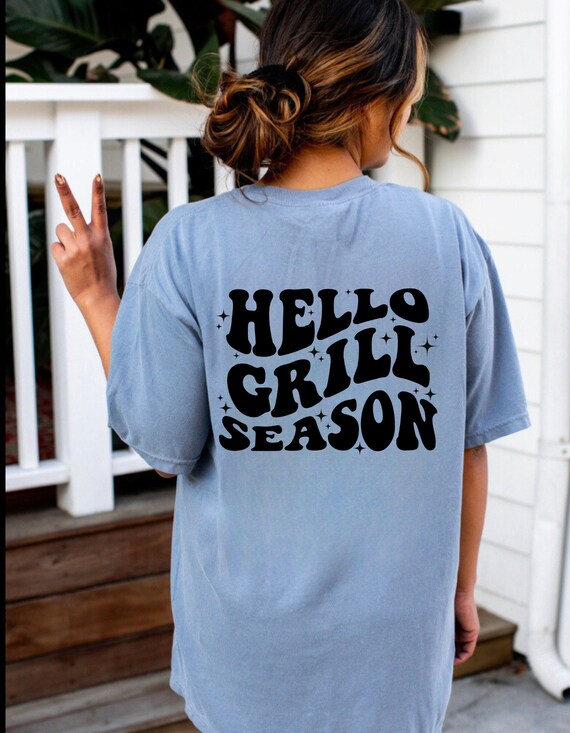 Hello Grill Season Shirt BEACH Tshirt Trendy Summer Top Oversized Tshirt Tik tok Trend Shirts Over sized Shirt SUMMER 2023 Beach Vibe Etsy UK
