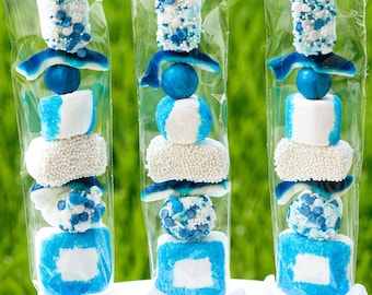 Hanukkah Candy Party Favor Boy Baby Shower Gifts for Baby Boy Blue Baby Shower Dessert Table Baby Sprinkle it's a Boy Candy Party Gift Treat