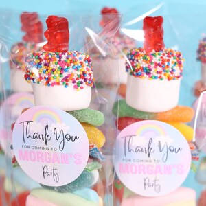 Rainbow Birthday Party Favor Girl Personalized Favor for Party Kid