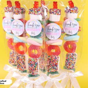 Custom Candy Skewer Birthday Treat