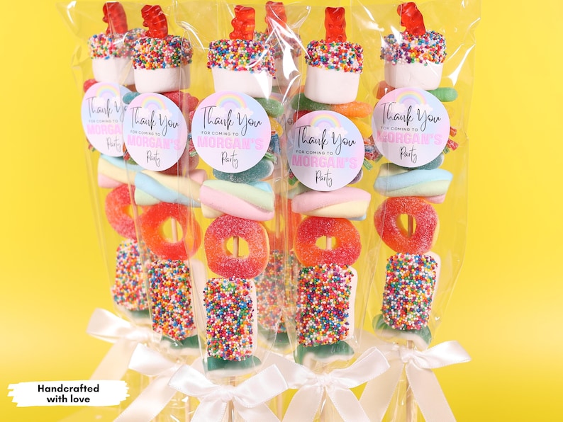 Custom Candy Skewer Birthday Treat