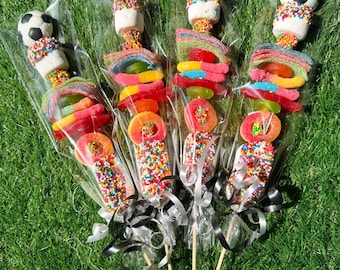 Candy Kabobs Soccer Party Favors World Cup Party Favors Soccer Birthday Party World Cup Personalized Favor for Party Kid